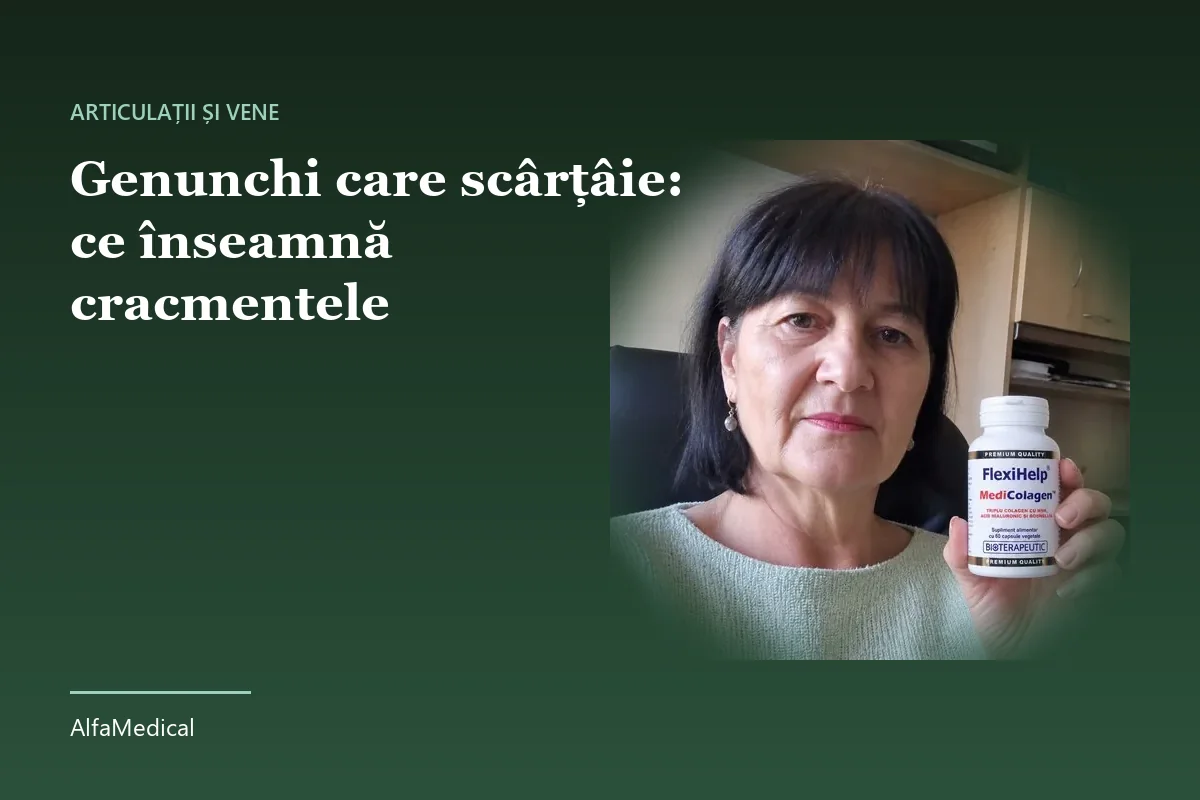 Genunchi care scârțâie: ce înseamnă cracmentele