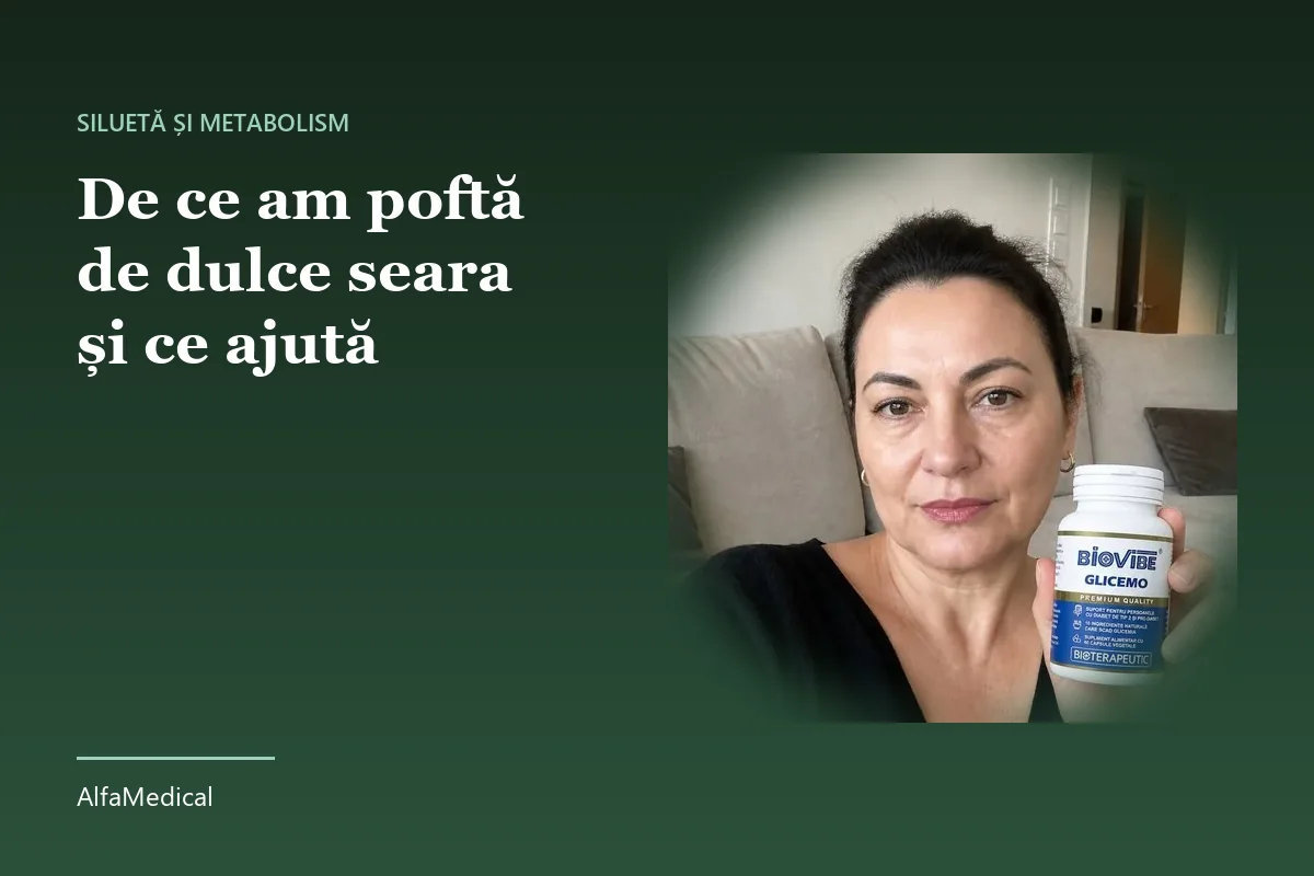 De ce am poftă de dulce seara și ce ajută