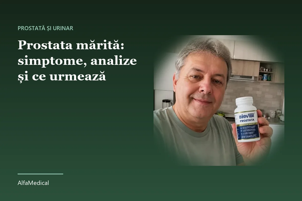 Prostata mărită: simptome, analize și ce urmează