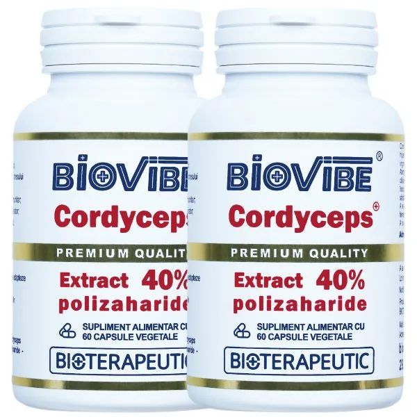 BIOVIBE Cordyceps Extract 40% · 2 cutii