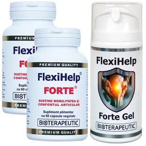 Pachet FlexiHelp Forte Capsule + Gel · Pachet 2 luni