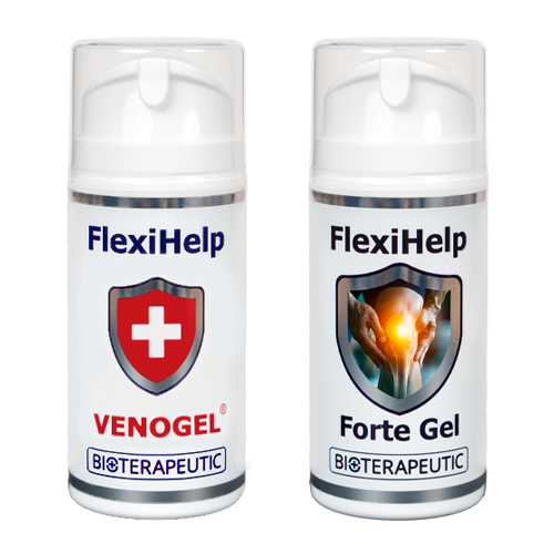 Pachet FlexiHelp VENOGEL + FlexiHelp Forte Gel